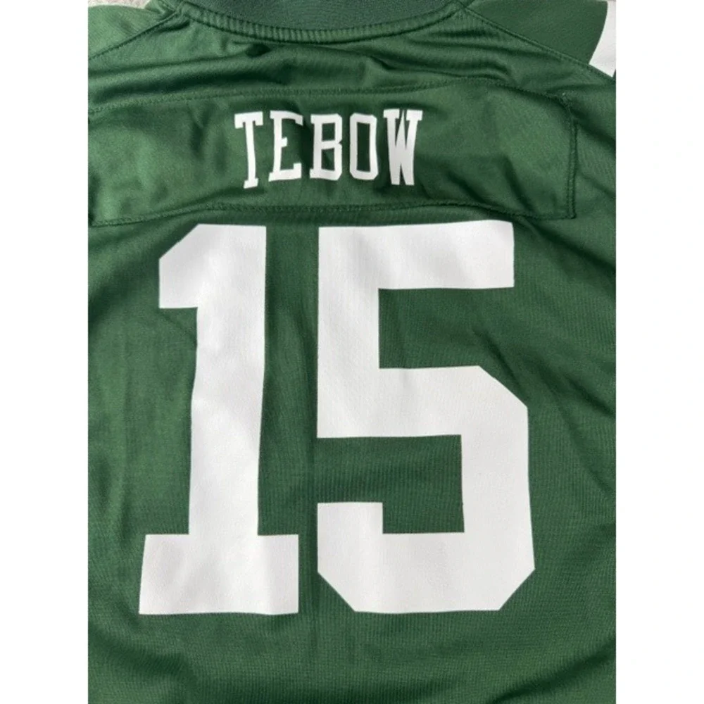 Tim Tebow 15 New York Jets Nike Jersey Youth L Green White NFL Football